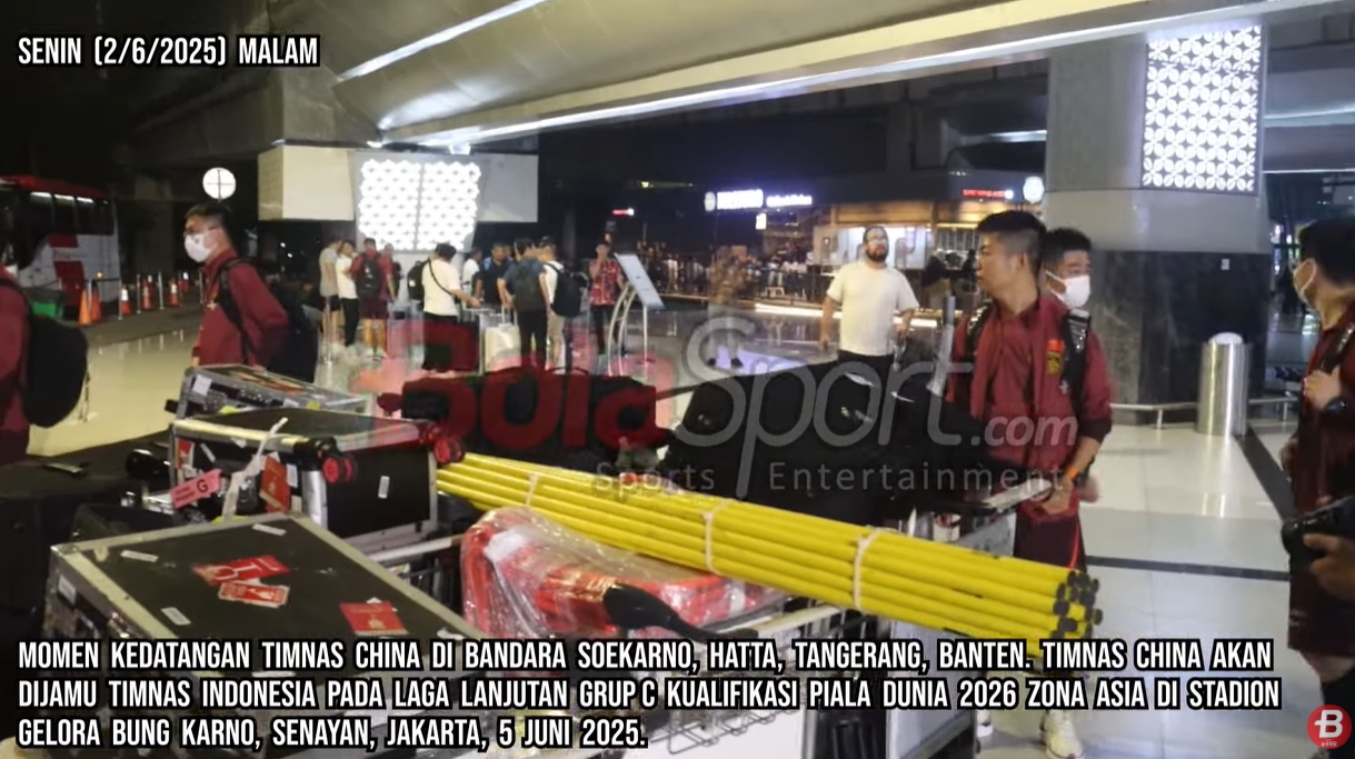 印尼媒體9分鐘跟拍國足抵達(dá)視頻，不由感嘆：裝備齊整！