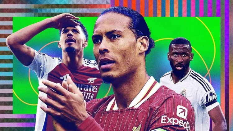 ESPN年度10大中后衛(wèi)：范迪克當選最佳，阿森納2將前4，呂迪格第3
