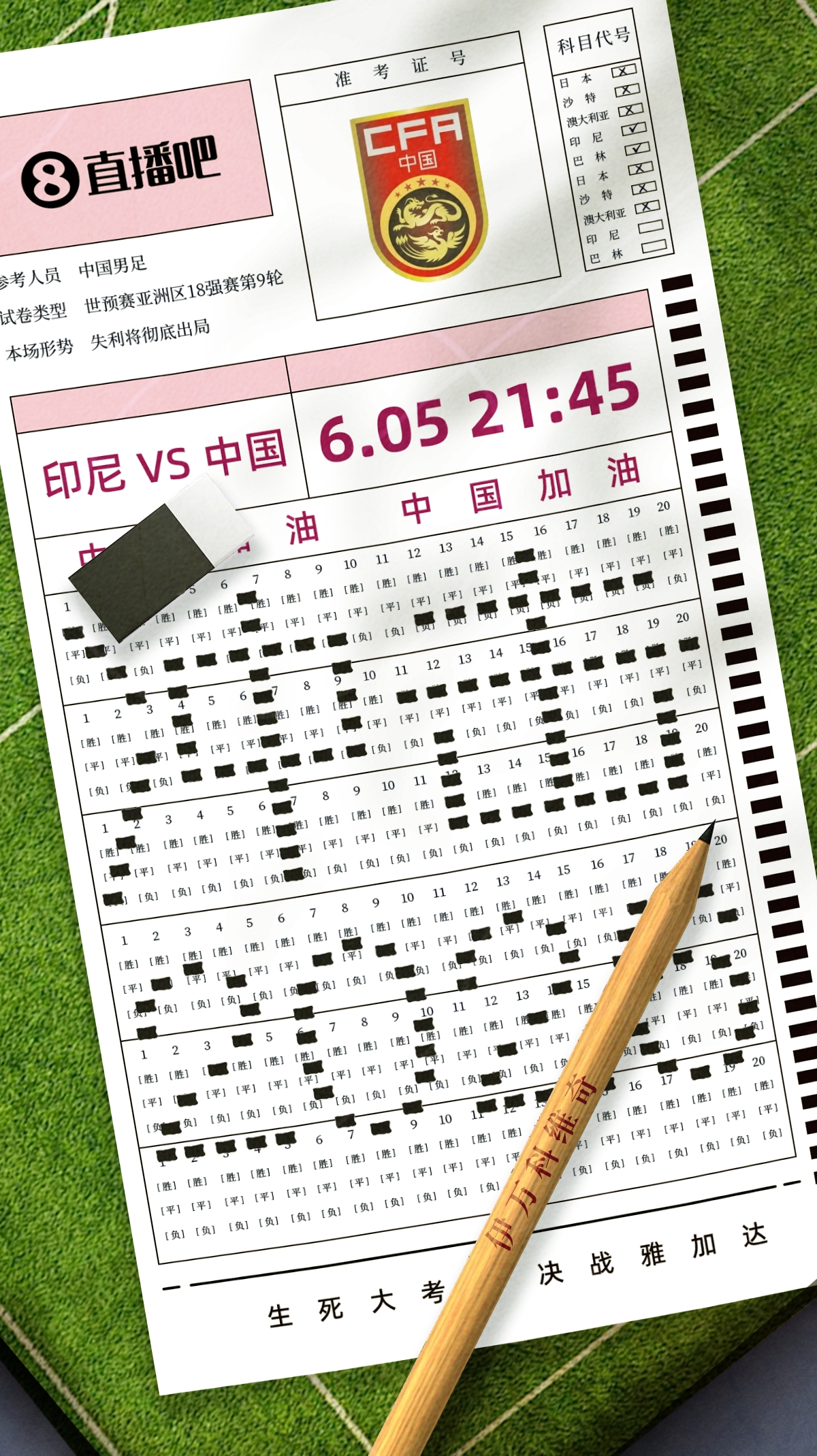 生死戰(zhàn)賽果預(yù)測：國足生死戰(zhàn)客戰(zhàn)印尼能否取勝，延續(xù)出線希望？