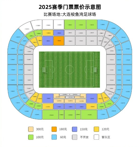 大連英博vs梅州客家票務公告：明天14點開票，票價60元-300元