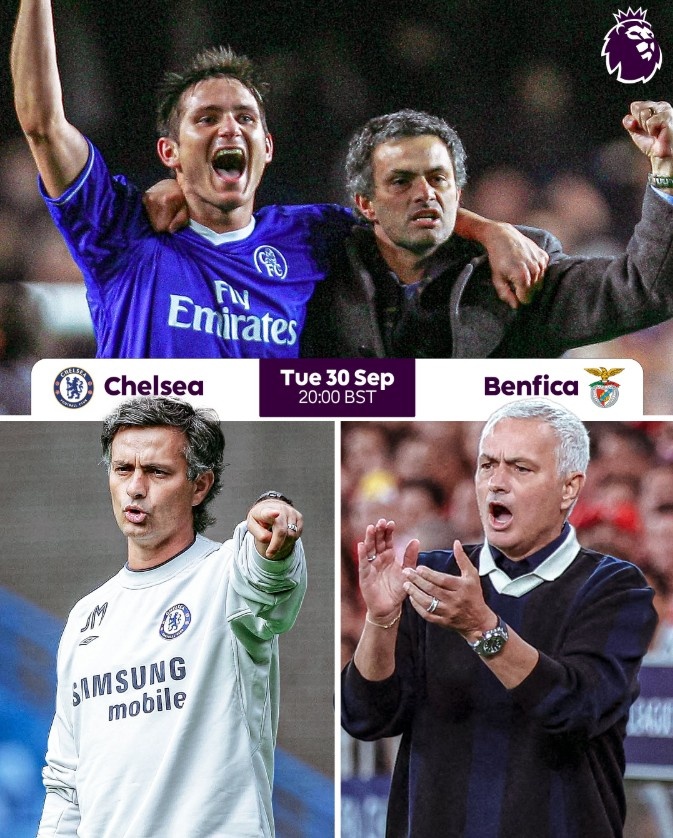 本菲卡即將客戰(zhàn)切爾西，英超官方曬海報預熱穆里尼奧重返斯坦福橋